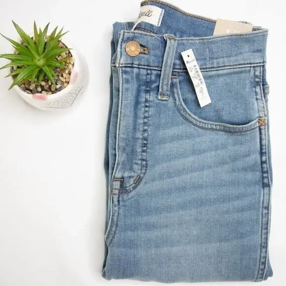 NEW Madewell Supersoft Stovepipe Jeans Plattwood, size 24 - Picture 14 of 16